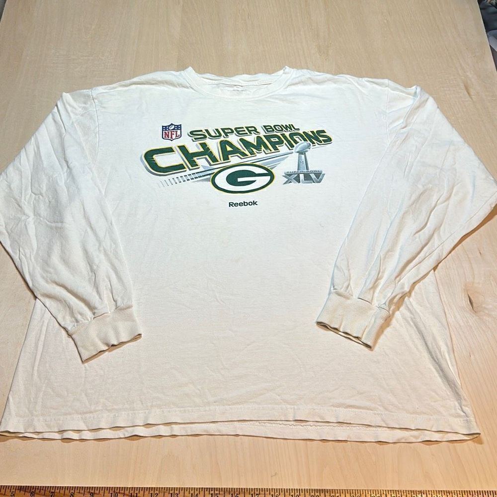 Green Bay Packers Super Bowl XLV Champions‎ Long Sleeve T-shirt Size Men’s XL
